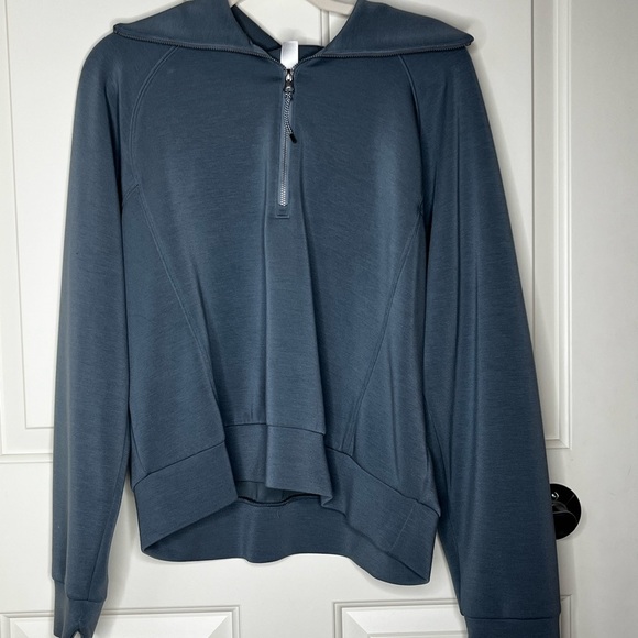 SPANX Air Essentials Women's Gray Quarter-Zip Top sz XL. - Picture 3 of 6